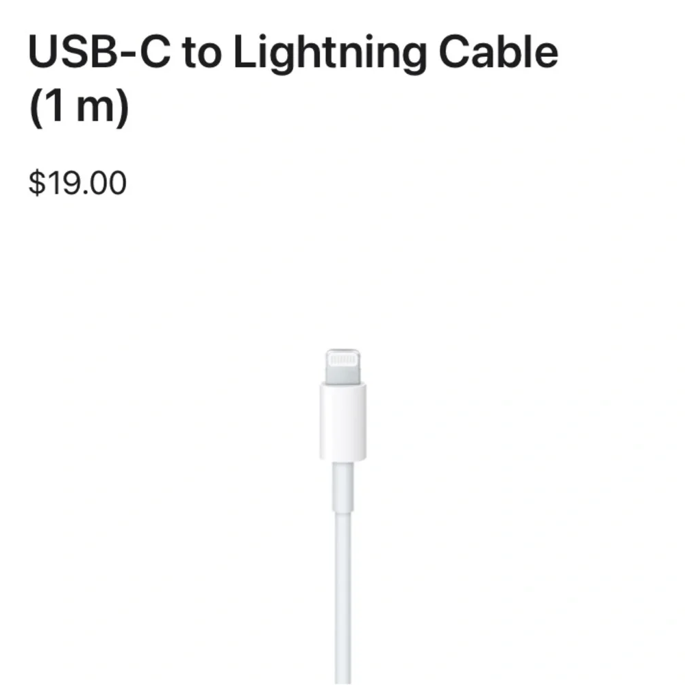 Apple USB-C to Lightning Cable (1 m) Like New 1 Meter Syncing Charging iOS